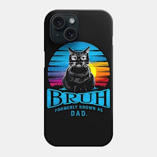 Cat Dad Men Father's Day Design Birthday Best Vintage kitten lover Phone Case