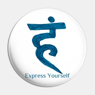 Throat Chakra 'Express Yourself' Pin