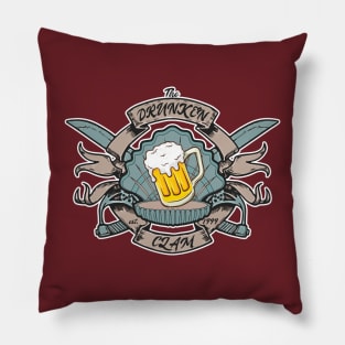 The Drunken Clam logo Pillow