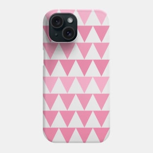 White and Pink Shades Zig Zag Design Phone Case