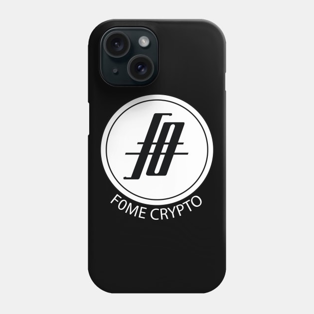 F0ME Crypto Coin - white out Phone Case by gingerman