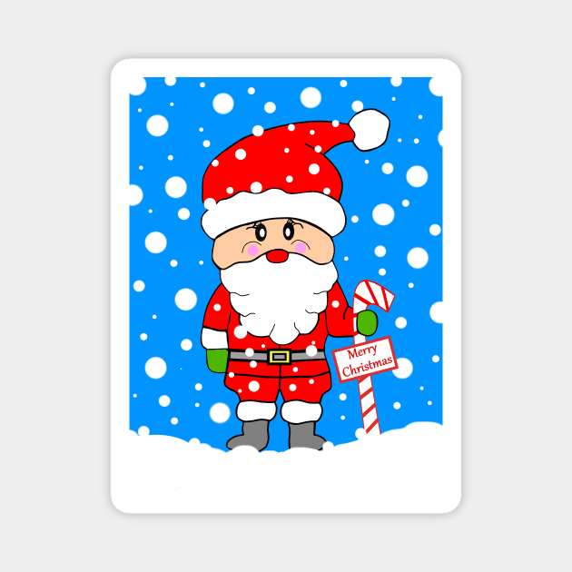 FUNNY Santa Claus Christmas Magnet by SartorisArt1