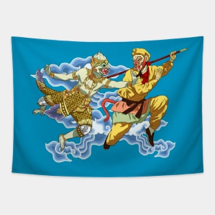 Eastern Mythological Primates Tapestry