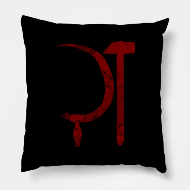 Sickle and Hammer of the USSR Pillow by Kotolevskiy