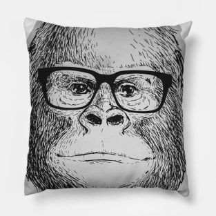 Nerdy Monkey Pillow