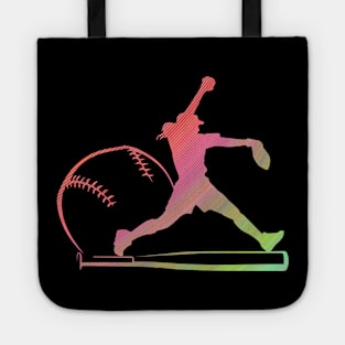 Soft Rainbow Softball Gifts For Teen Girls Pitcher Tote