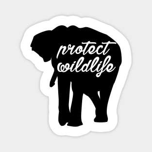 protect wildlife - elephant Magnet