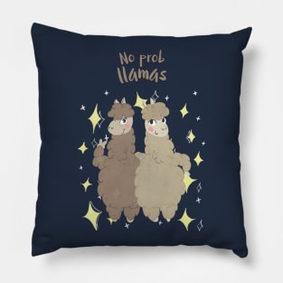 No Probllamas cute Llamas Pillow