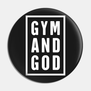 GYM AND GOD – Christian Workouy Pin