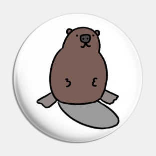 Funny beaver Pin