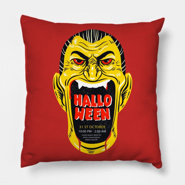 Halloween Monster Pillow by Mako Design 