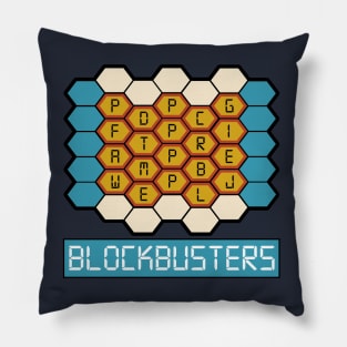 Retro 80s Blockbusters TV Quiz Show Pillow