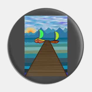 Sea Sunset View Pin