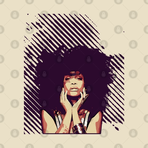 erykah badu | vintage poster by Degiab