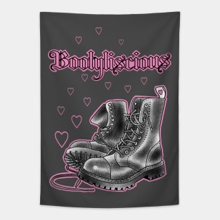 Bootyliscious combat boots Tapestry