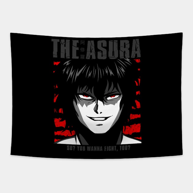 Tokita Ohma FIGHT Kengan Ashura Tapestry by JPNDEMON