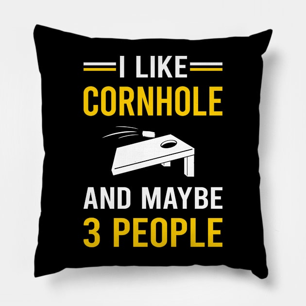 3 People Cornhole Pillow by Good Day