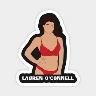 Lauren O'Connell - White Lettering Magnet