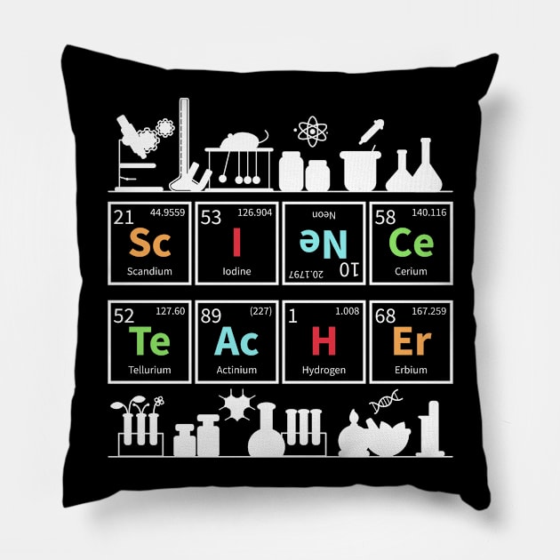 Science Teacher Scientist Pillow by shirtsyoulike