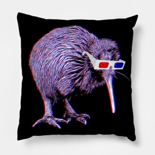 Kiwi Bird Anaglyph Pillow