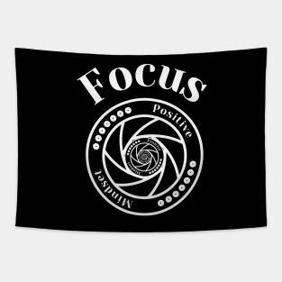 Focus White Illusion Design Tapestry