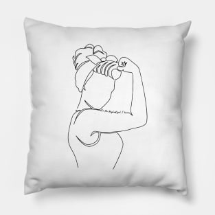 'I'm The Toughest Girl I Know' Cancer Awareness Shirt Pillow