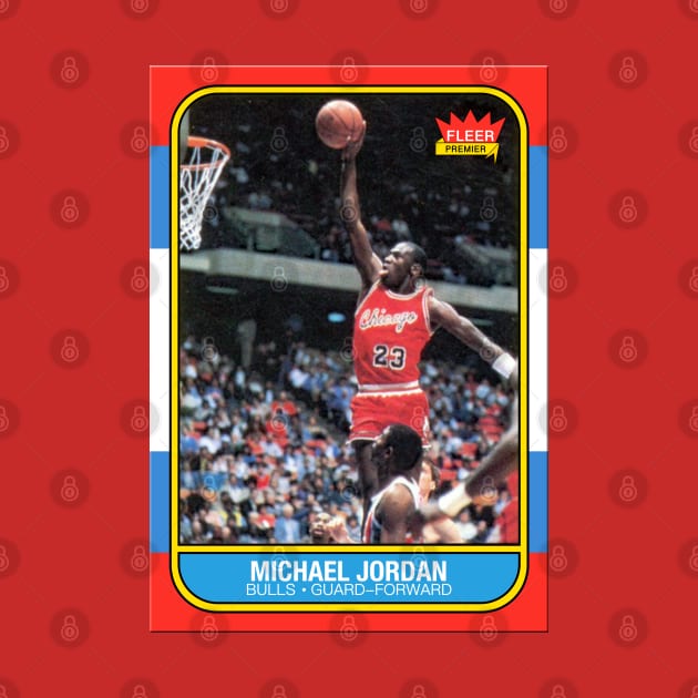 Michael Jordan '86 Fleer Card (chest) by ParaholiX