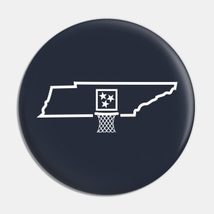 Tennessee Basketball (White) Pin