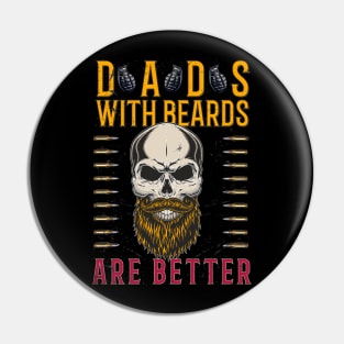 Dads With Beards Are Better T-shirt classique Pin