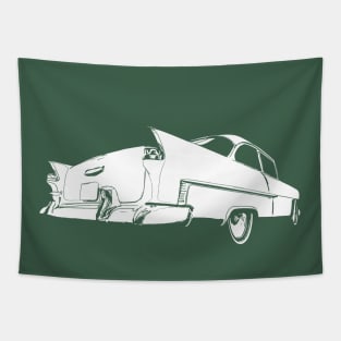 1955 Chevy - stylized light on a dark background Tapestry