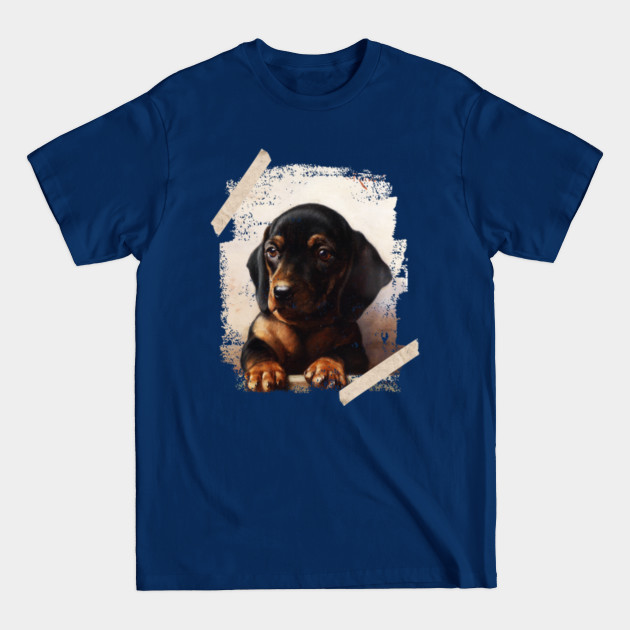 Discover Dachshund Puppy Painting - Dachshund Puppy - T-Shirt