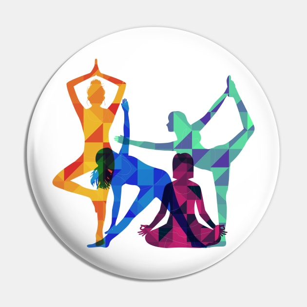 Yoga Pin by Mako Design 