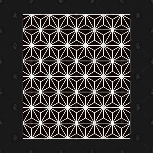 Art Deco Pattern No 57 - Black and White - Geometric Pattern by Millusti