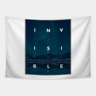 Invisible minimalistic quote Tapestry