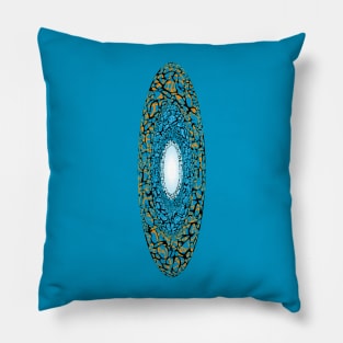 Oval amorphous fluid portal Pillow