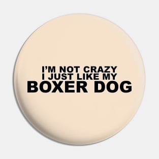 Boxer Dog Pin