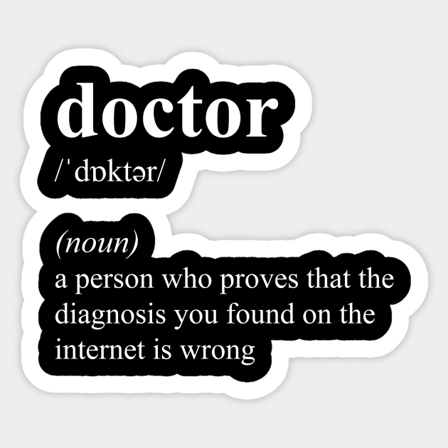 Funny Doctor Job Title Definition - Funny Doctor Definition - Sticker | TeePublic Funny Doctor Job Title Definition - Funny Doctor Definition - Sticker | TeePublic