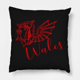 WALES RED DRAIG GOCH RED DRAGON 2 Pillow