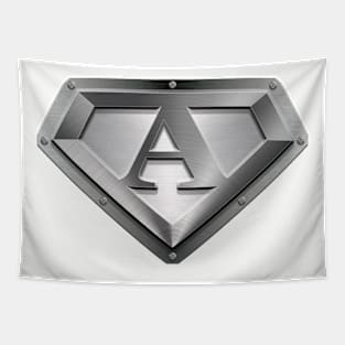 Steel Plated Diamond Shaped A Tapestry