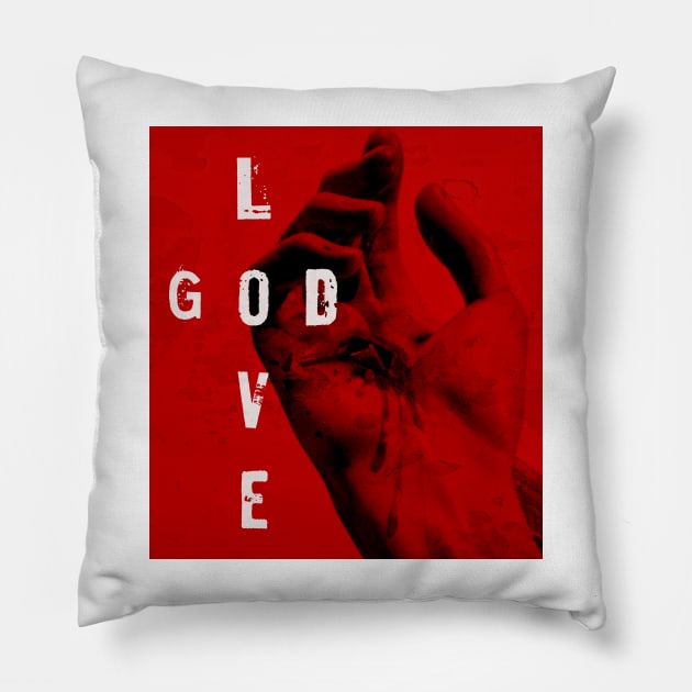 Love God Pillow by Inspired Saints