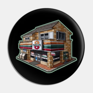 Stylize Building Convenient Store Pin