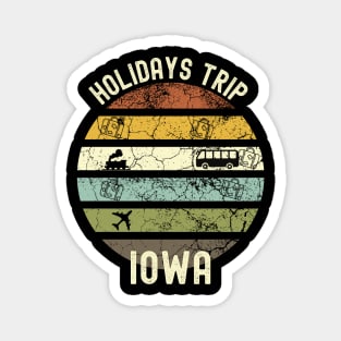 Holidays Trip To Iowa, Family Trip To Iowa, Road Trip to Iowa, Family Reunion in Iowa, Holidays in Iowa, Vacation in Iowa Magnet