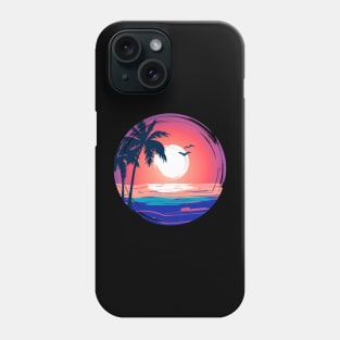 Colorful Beach Sunset Summer Design Phone Case