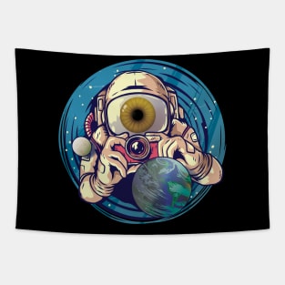 Astronaut Camera - Space Photography Tapestry