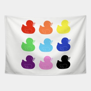 Rainbow Ducks Tapestry