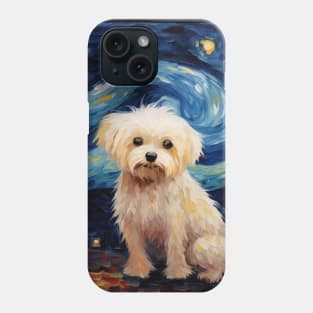 Maltese dog Night Phone Case