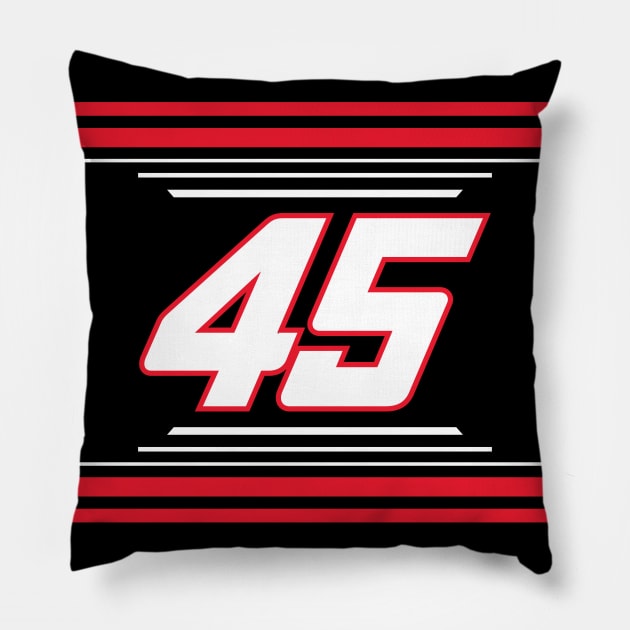 Tyler Reddick #45 2024 NASCAR Design Pillow by AR Designs 