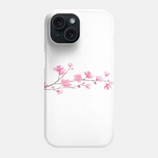 Cherry Blossom – Single Branch White Phone Case