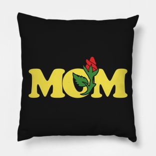 Mom red rose Pillow