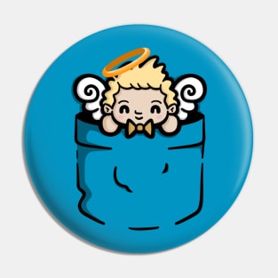 Super Cute Pocket Angel Pin